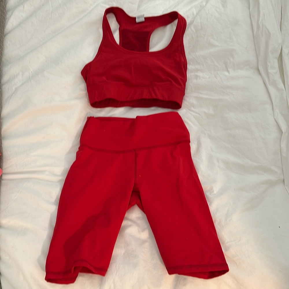 Fabletics Red Matching Set - Picture 4 of 7